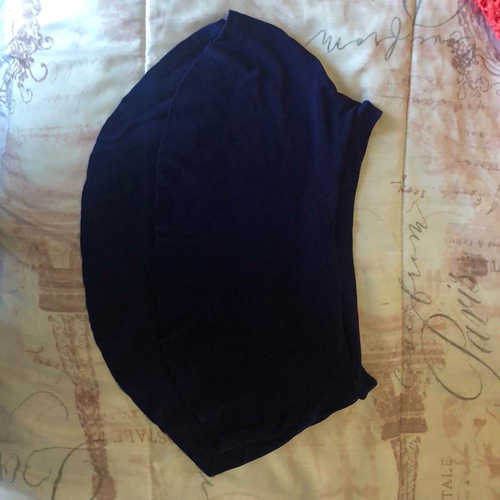 navy blue ballet skirt